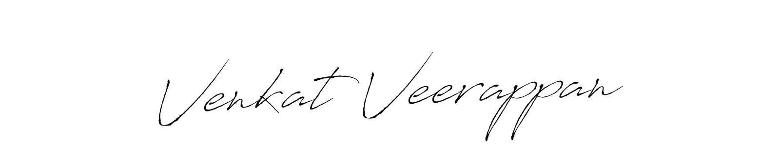 How to make Venkat Veerappan name signature. Use Antro_Vectra style for creating short signs online. This is the latest handwritten sign. Venkat Veerappan signature style 6 images and pictures png