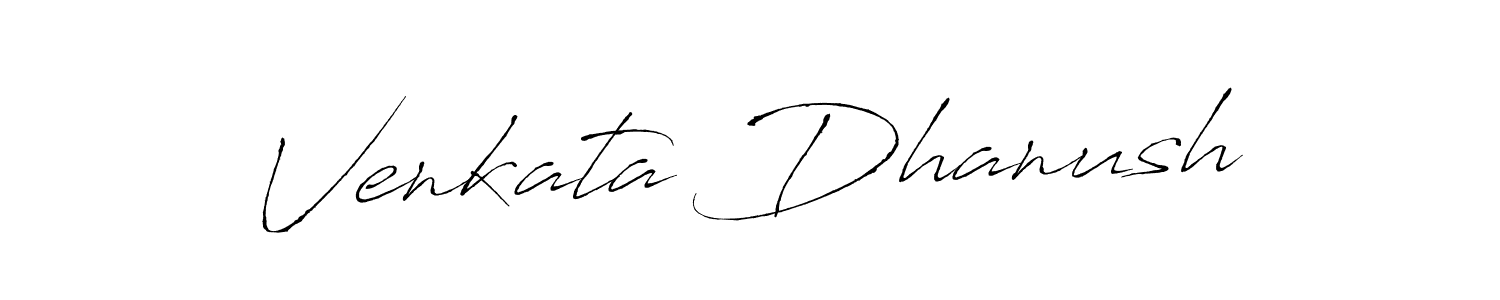 Venkata Dhanush stylish signature style. Best Handwritten Sign (Antro_Vectra) for my name. Handwritten Signature Collection Ideas for my name Venkata Dhanush. Venkata Dhanush signature style 6 images and pictures png