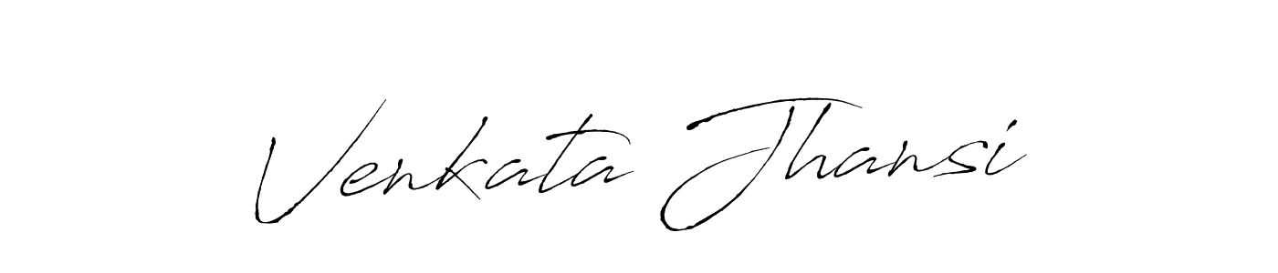 Make a beautiful signature design for name Venkata Jhansi. With this signature (Antro_Vectra) style, you can create a handwritten signature for free. Venkata Jhansi signature style 6 images and pictures png