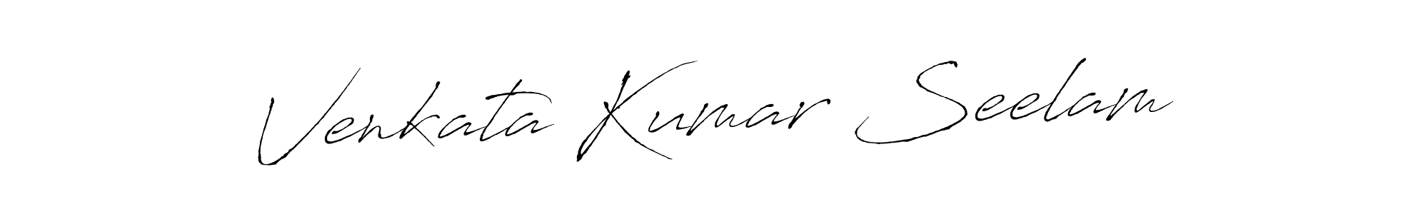 Similarly Antro_Vectra is the best handwritten signature design. Signature creator online .You can use it as an online autograph creator for name Venkata Kumar Seelam. Venkata Kumar Seelam signature style 6 images and pictures png