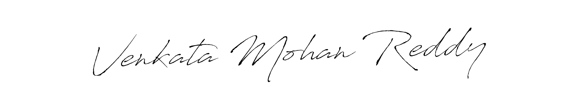 How to make Venkata Mohan Reddy signature? Antro_Vectra is a professional autograph style. Create handwritten signature for Venkata Mohan Reddy name. Venkata Mohan Reddy signature style 6 images and pictures png