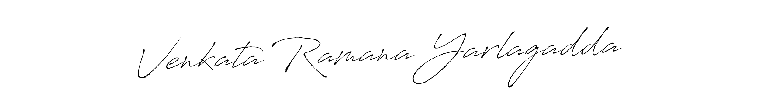 How to make Venkata Ramana Yarlagadda name signature. Use Antro_Vectra style for creating short signs online. This is the latest handwritten sign. Venkata Ramana Yarlagadda signature style 6 images and pictures png