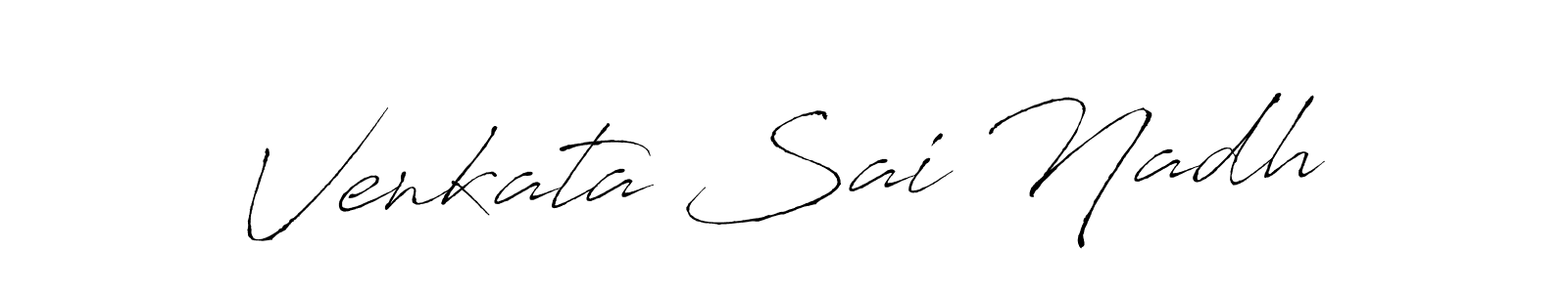 Design your own signature with our free online signature maker. With this signature software, you can create a handwritten (Antro_Vectra) signature for name Venkata Sai Nadh. Venkata Sai Nadh signature style 6 images and pictures png