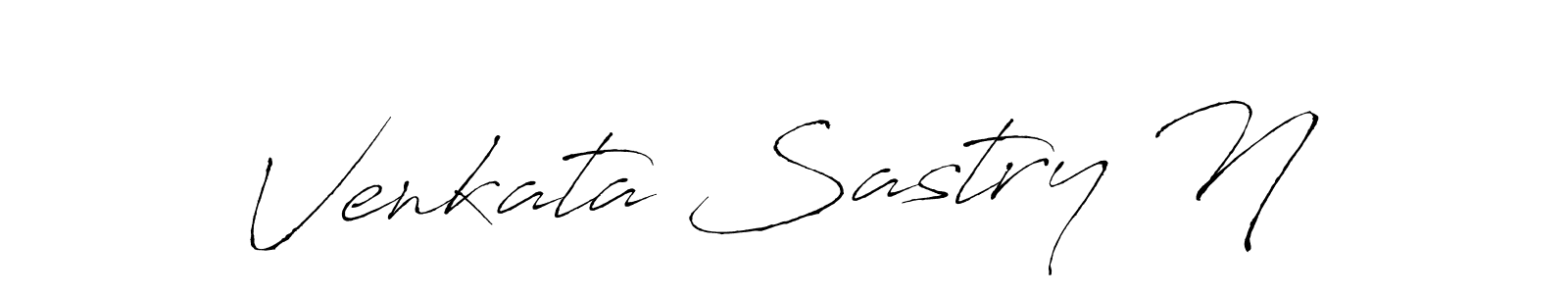 Use a signature maker to create a handwritten signature online. With this signature software, you can design (Antro_Vectra) your own signature for name Venkata Sastry N. Venkata Sastry N signature style 6 images and pictures png