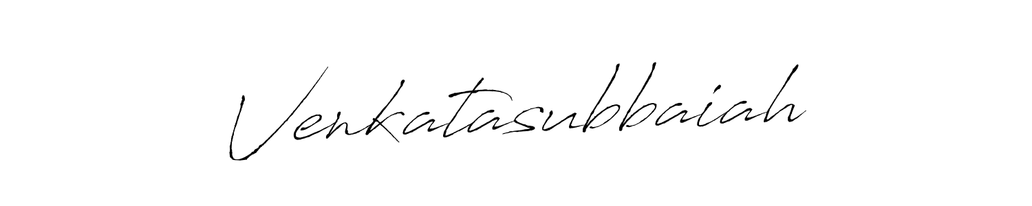 Venkatasubbaiah stylish signature style. Best Handwritten Sign (Antro_Vectra) for my name. Handwritten Signature Collection Ideas for my name Venkatasubbaiah. Venkatasubbaiah signature style 6 images and pictures png