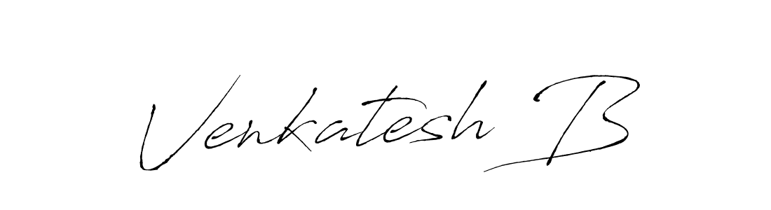 Create a beautiful signature design for name Venkatesh B. With this signature (Antro_Vectra) fonts, you can make a handwritten signature for free. Venkatesh B signature style 6 images and pictures png