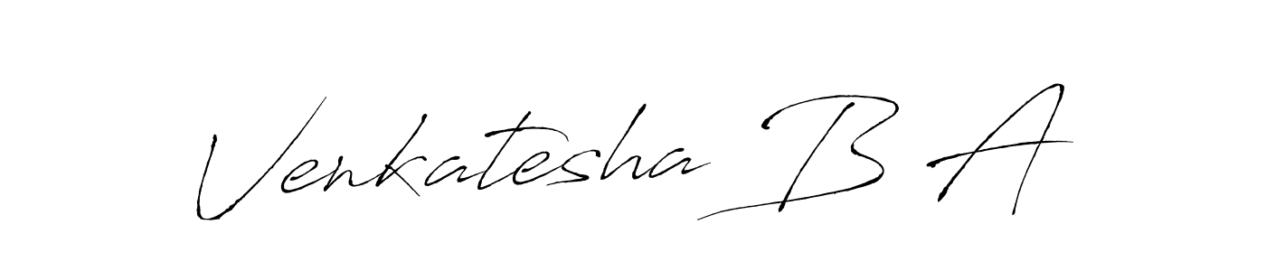 Design your own signature with our free online signature maker. With this signature software, you can create a handwritten (Antro_Vectra) signature for name Venkatesha B A. Venkatesha B A signature style 6 images and pictures png