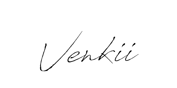 How to make Venkii signature? Antro_Vectra is a professional autograph style. Create handwritten signature for Venkii name. Venkii signature style 6 images and pictures png