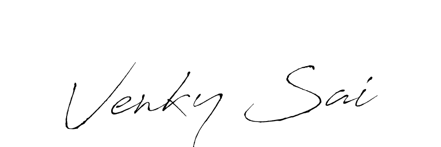 Design your own signature with our free online signature maker. With this signature software, you can create a handwritten (Antro_Vectra) signature for name Venky Sai. Venky Sai signature style 6 images and pictures png