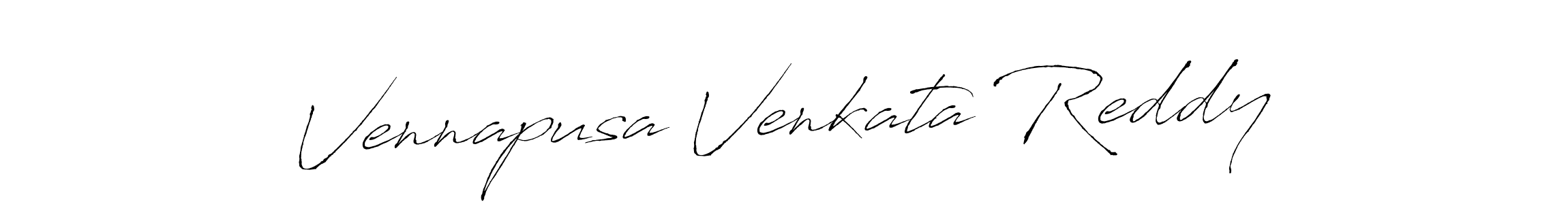 Create a beautiful signature design for name Vennapusa Venkata Reddy. With this signature (Antro_Vectra) fonts, you can make a handwritten signature for free. Vennapusa Venkata Reddy signature style 6 images and pictures png