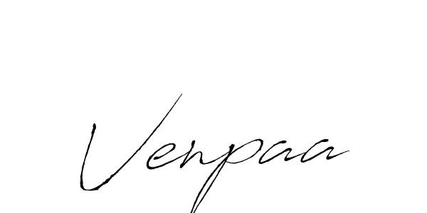 Create a beautiful signature design for name Venpaa. With this signature (Antro_Vectra) fonts, you can make a handwritten signature for free. Venpaa signature style 6 images and pictures png