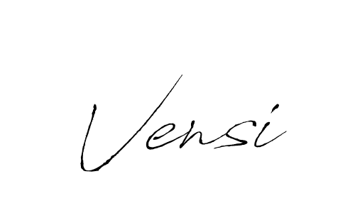 Make a beautiful signature design for name Vensi. With this signature (Antro_Vectra) style, you can create a handwritten signature for free. Vensi signature style 6 images and pictures png