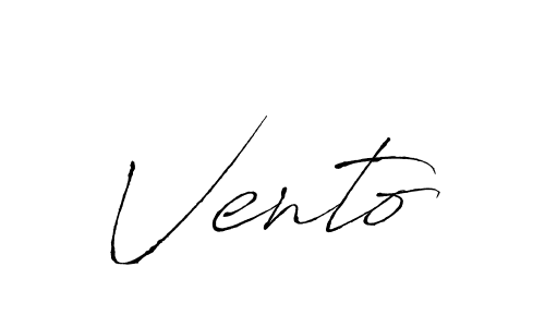 Create a beautiful signature design for name Vento. With this signature (Antro_Vectra) fonts, you can make a handwritten signature for free. Vento signature style 6 images and pictures png