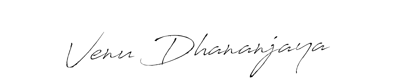 Make a beautiful signature design for name Venu Dhananjaya. Use this online signature maker to create a handwritten signature for free. Venu Dhananjaya signature style 6 images and pictures png