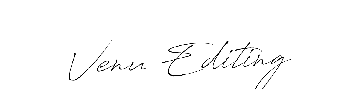 How to make Venu Editing name signature. Use Antro_Vectra style for creating short signs online. This is the latest handwritten sign. Venu Editing signature style 6 images and pictures png