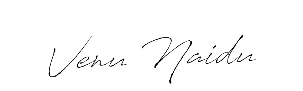 Design your own signature with our free online signature maker. With this signature software, you can create a handwritten (Antro_Vectra) signature for name Venu Naidu. Venu Naidu signature style 6 images and pictures png