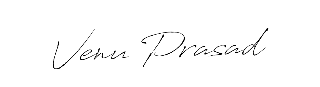 Create a beautiful signature design for name Venu Prasad. With this signature (Antro_Vectra) fonts, you can make a handwritten signature for free. Venu Prasad signature style 6 images and pictures png