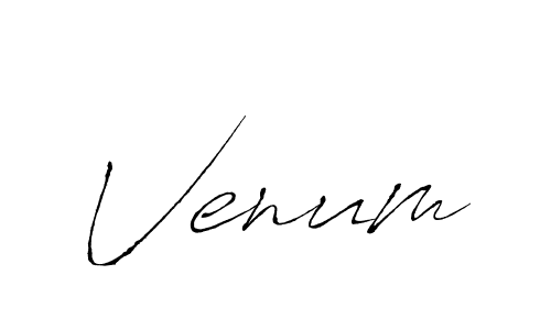 Make a beautiful signature design for name Venum. With this signature (Antro_Vectra) style, you can create a handwritten signature for free. Venum signature style 6 images and pictures png