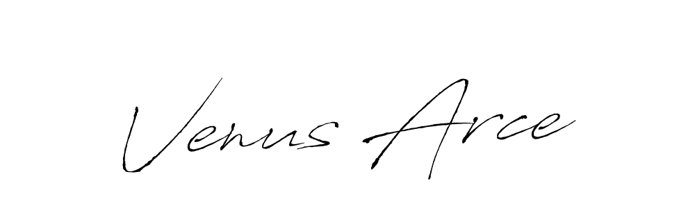 Venus Arce stylish signature style. Best Handwritten Sign (Antro_Vectra) for my name. Handwritten Signature Collection Ideas for my name Venus Arce. Venus Arce signature style 6 images and pictures png