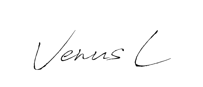 Create a beautiful signature design for name Venus L. With this signature (Antro_Vectra) fonts, you can make a handwritten signature for free. Venus L signature style 6 images and pictures png