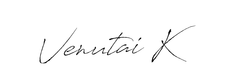 Use a signature maker to create a handwritten signature online. With this signature software, you can design (Antro_Vectra) your own signature for name Venutai K. Venutai K signature style 6 images and pictures png