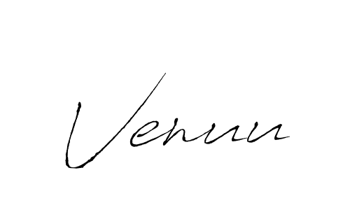Design your own signature with our free online signature maker. With this signature software, you can create a handwritten (Antro_Vectra) signature for name Venuu. Venuu signature style 6 images and pictures png