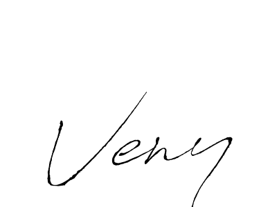 Design your own signature with our free online signature maker. With this signature software, you can create a handwritten (Antro_Vectra) signature for name Veny. Veny signature style 6 images and pictures png