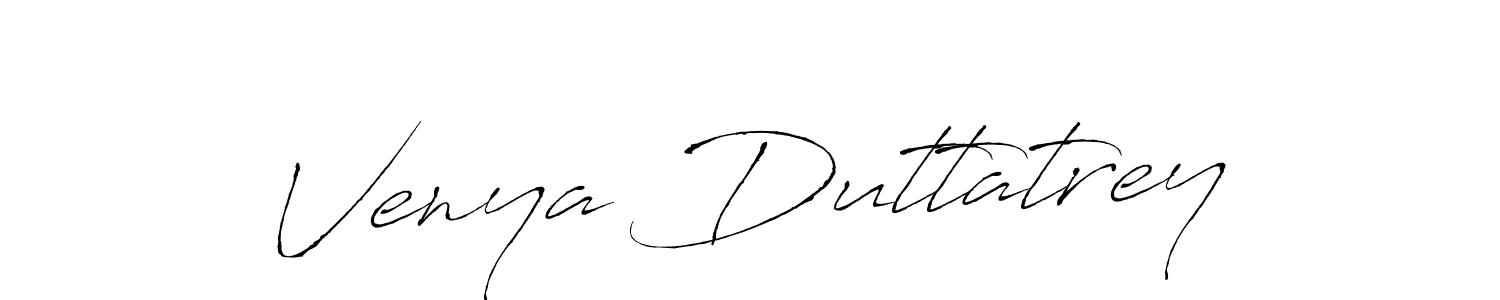 Design your own signature with our free online signature maker. With this signature software, you can create a handwritten (Antro_Vectra) signature for name Venya Duttatrey. Venya Duttatrey signature style 6 images and pictures png