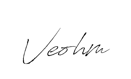 Use a signature maker to create a handwritten signature online. With this signature software, you can design (Antro_Vectra) your own signature for name Veohm. Veohm signature style 6 images and pictures png