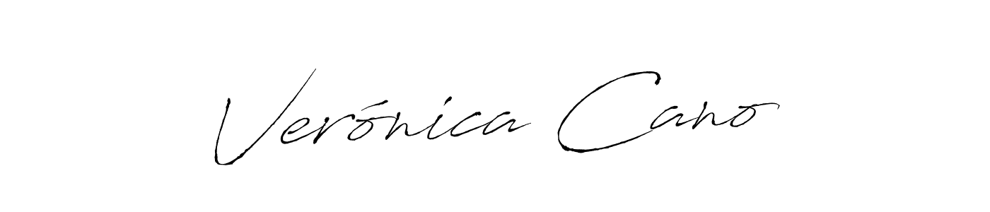 Verónica Cano stylish signature style. Best Handwritten Sign (Antro_Vectra) for my name. Handwritten Signature Collection Ideas for my name Verónica Cano. Verónica Cano signature style 6 images and pictures png
