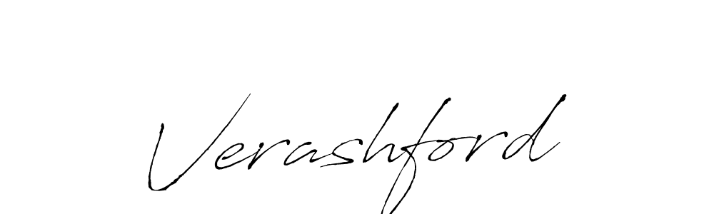 Use a signature maker to create a handwritten signature online. With this signature software, you can design (Antro_Vectra) your own signature for name Verashford. Verashford signature style 6 images and pictures png