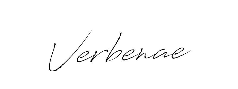 Make a beautiful signature design for name Verbenae. With this signature (Antro_Vectra) style, you can create a handwritten signature for free. Verbenae signature style 6 images and pictures png