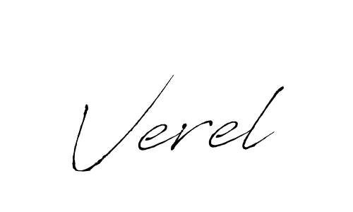 Also You can easily find your signature by using the search form. We will create Verel name handwritten signature images for you free of cost using Antro_Vectra sign style. Verel signature style 6 images and pictures png