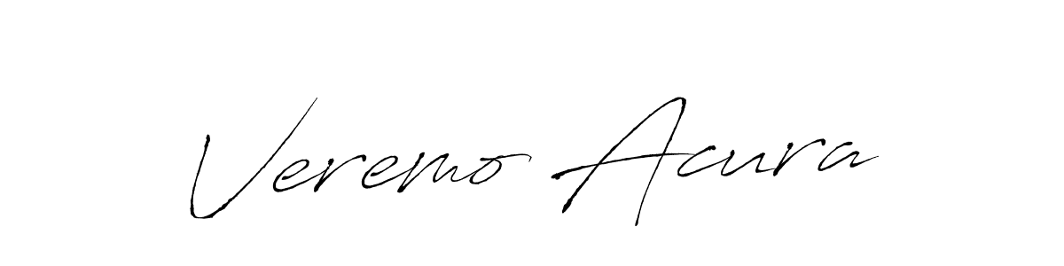 Also we have Veremo Acura name is the best signature style. Create professional handwritten signature collection using Antro_Vectra autograph style. Veremo Acura signature style 6 images and pictures png