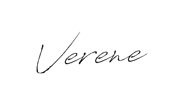 Create a beautiful signature design for name Verene. With this signature (Antro_Vectra) fonts, you can make a handwritten signature for free. Verene signature style 6 images and pictures png