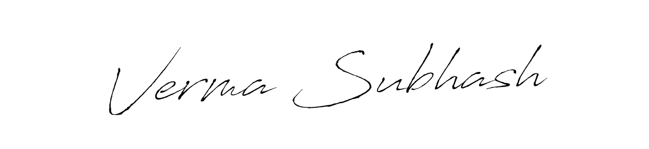 Also You can easily find your signature by using the search form. We will create Verma Subhash name handwritten signature images for you free of cost using Antro_Vectra sign style. Verma Subhash signature style 6 images and pictures png