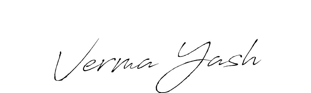 Once you've used our free online signature maker to create your best signature Antro_Vectra style, it's time to enjoy all of the benefits that Verma Yash name signing documents. Verma Yash signature style 6 images and pictures png