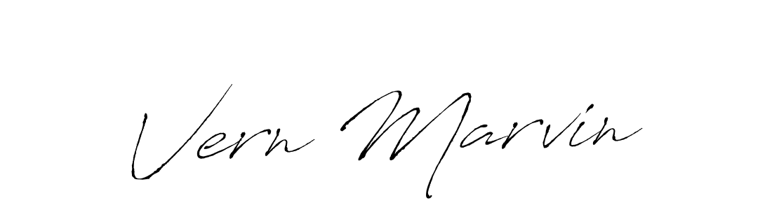 You should practise on your own different ways (Antro_Vectra) to write your name (Vern Marvin) in signature. don't let someone else do it for you. Vern Marvin signature style 6 images and pictures png