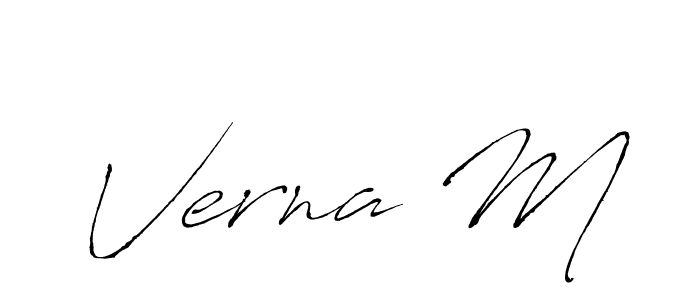 Also You can easily find your signature by using the search form. We will create Verna M name handwritten signature images for you free of cost using Antro_Vectra sign style. Verna M signature style 6 images and pictures png
