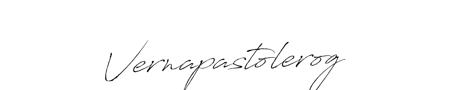 How to make Vernapastolerog name signature. Use Antro_Vectra style for creating short signs online. This is the latest handwritten sign. Vernapastolerog signature style 6 images and pictures png