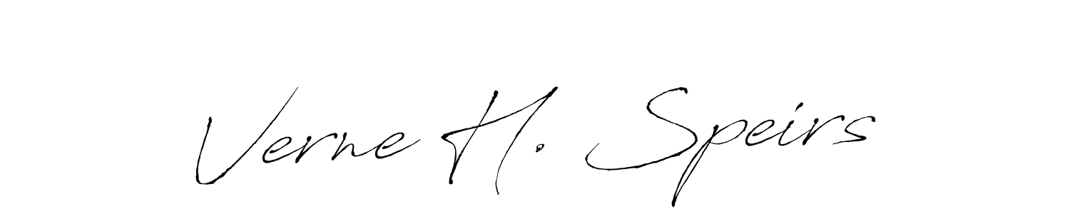 Make a beautiful signature design for name Verne H. Speirs. With this signature (Antro_Vectra) style, you can create a handwritten signature for free. Verne H. Speirs signature style 6 images and pictures png