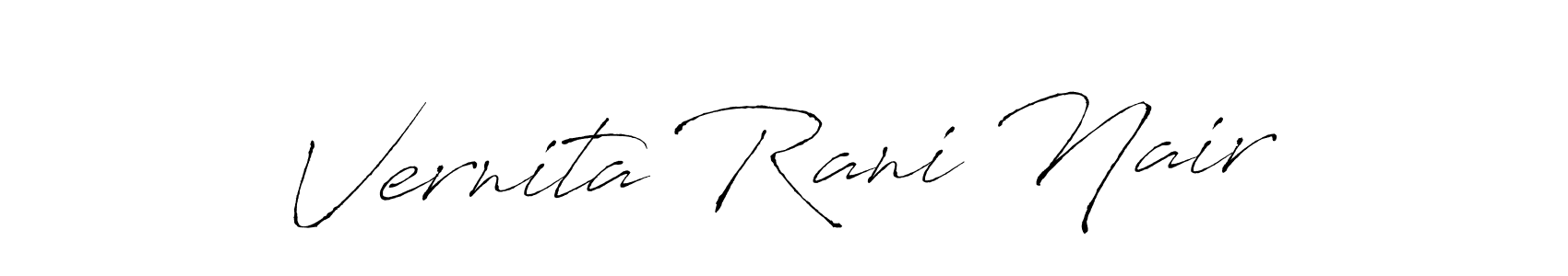 Design your own signature with our free online signature maker. With this signature software, you can create a handwritten (Antro_Vectra) signature for name Vernita Rani Nair. Vernita Rani Nair signature style 6 images and pictures png