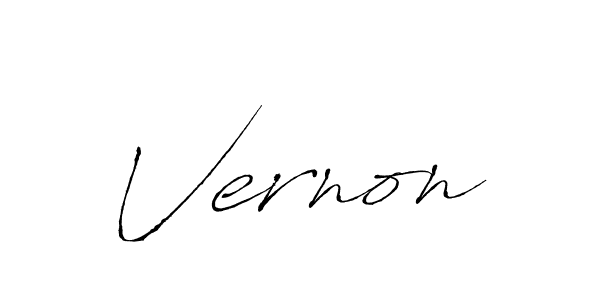 Create a beautiful signature design for name Vernon. With this signature (Antro_Vectra) fonts, you can make a handwritten signature for free. Vernon signature style 6 images and pictures png