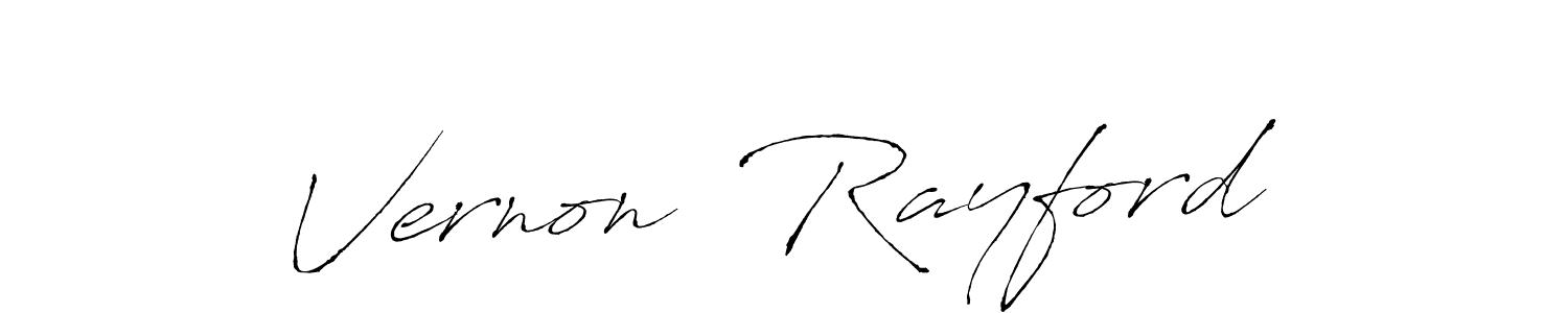 Make a beautiful signature design for name Vernon  Rayford. With this signature (Antro_Vectra) style, you can create a handwritten signature for free. Vernon  Rayford signature style 6 images and pictures png