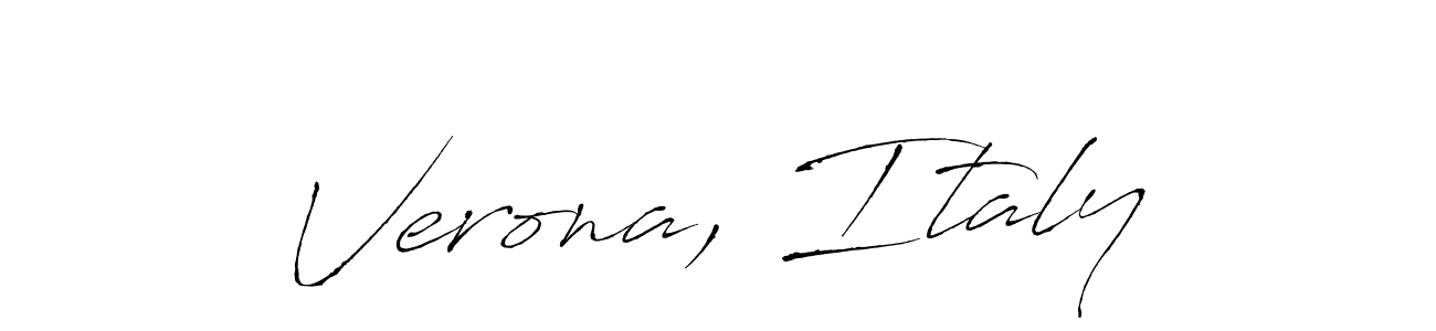 Design your own signature with our free online signature maker. With this signature software, you can create a handwritten (Antro_Vectra) signature for name Verona, Italy. Verona, Italy signature style 6 images and pictures png