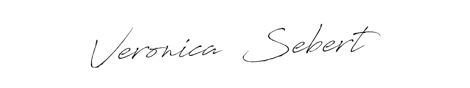 Design your own signature with our free online signature maker. With this signature software, you can create a handwritten (Antro_Vectra) signature for name Veronica  Sebert. Veronica  Sebert signature style 6 images and pictures png