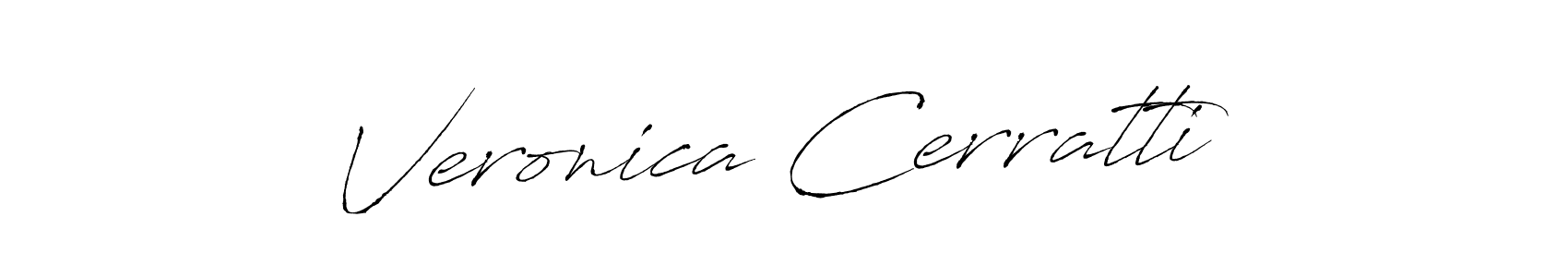 The best way (Antro_Vectra) to make a short signature is to pick only two or three words in your name. The name Veronica Cerratti include a total of six letters. For converting this name. Veronica Cerratti signature style 6 images and pictures png