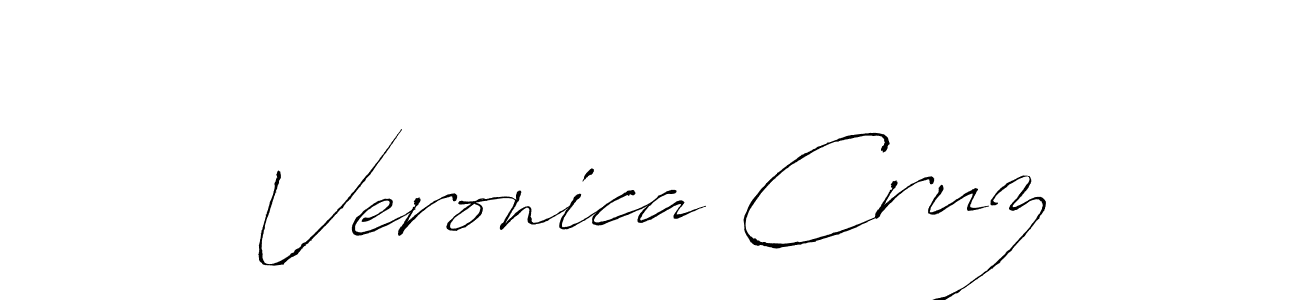 Veronica Cruz stylish signature style. Best Handwritten Sign (Antro_Vectra) for my name. Handwritten Signature Collection Ideas for my name Veronica Cruz. Veronica Cruz signature style 6 images and pictures png