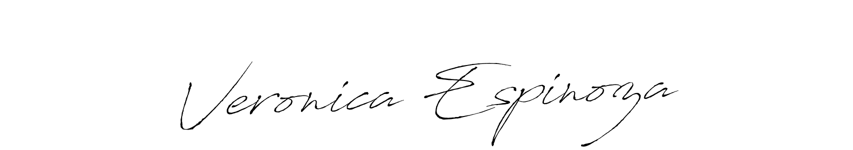 You should practise on your own different ways (Antro_Vectra) to write your name (Veronica Espinoza) in signature. don't let someone else do it for you. Veronica Espinoza signature style 6 images and pictures png