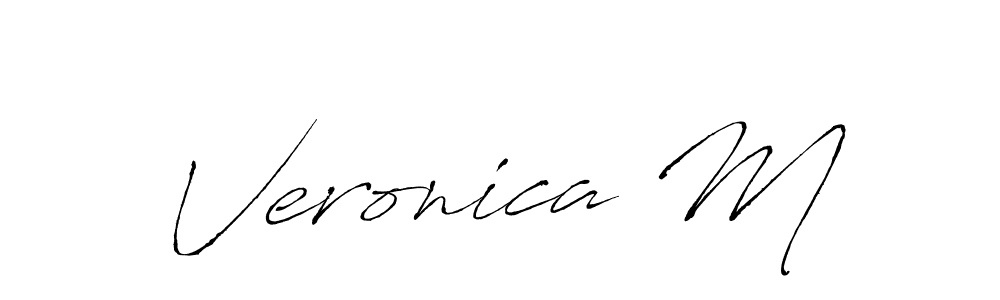 Also we have Veronica M name is the best signature style. Create professional handwritten signature collection using Antro_Vectra autograph style. Veronica M signature style 6 images and pictures png